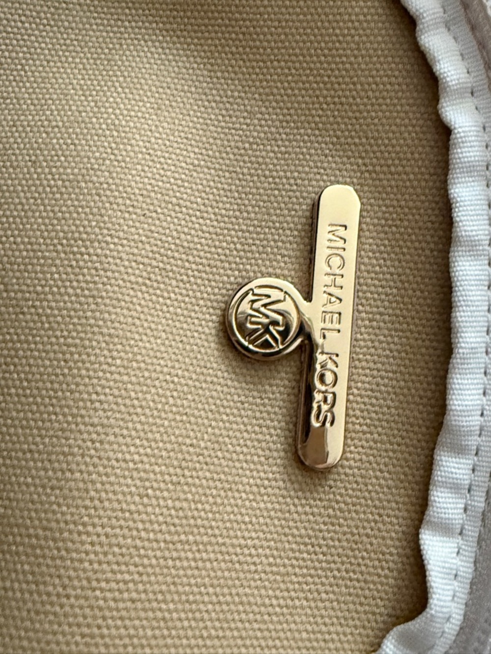 Michael Kors Cream & Blush Signature Stripe Mini Backpack - Picture 6 of 7